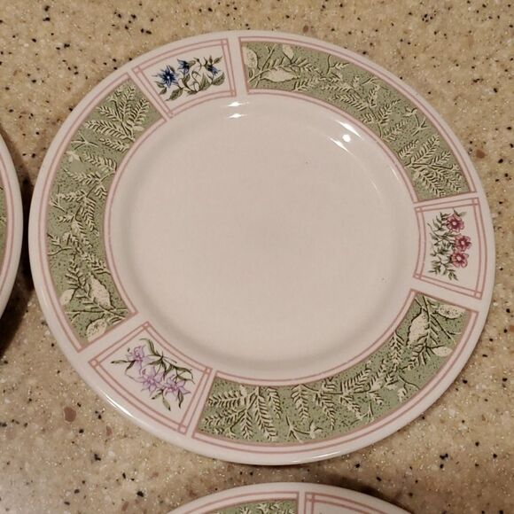 Vintage Sakura Floral Garden 1997 Plates 6 1/2" - Picture 5 of 9